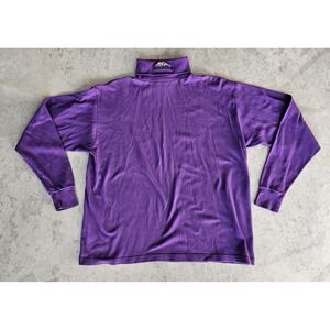 Vtg Men's XL Sun Valley Idaho Purple Long Sleeve Turtleneck Medalist Made In USA